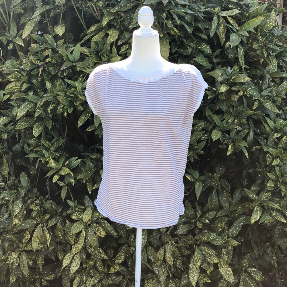 Rose + Olive embroidered neckline and sleeves